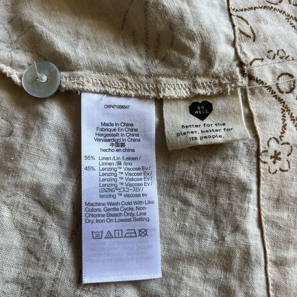 MADEWELL- Button Down Linen Dress - Picture 6 of 6